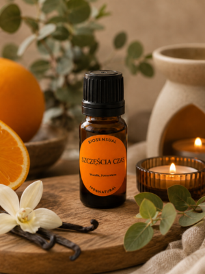 SZCZĘŚCIA CZAS – kompozycja 2 naturalnych olejków eterycznych z wanilią i pomarańczą 10ml