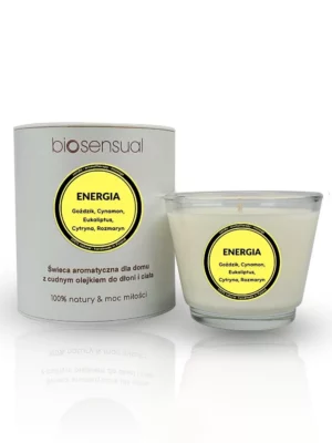 ENERGIA – naturalna świeca do aromaterapii i masażu