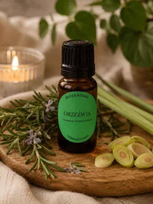 ORZEŹWIA – kompozycja 2 naturalnych olejków eterycznych z rozmarynem i trawą cytrynową