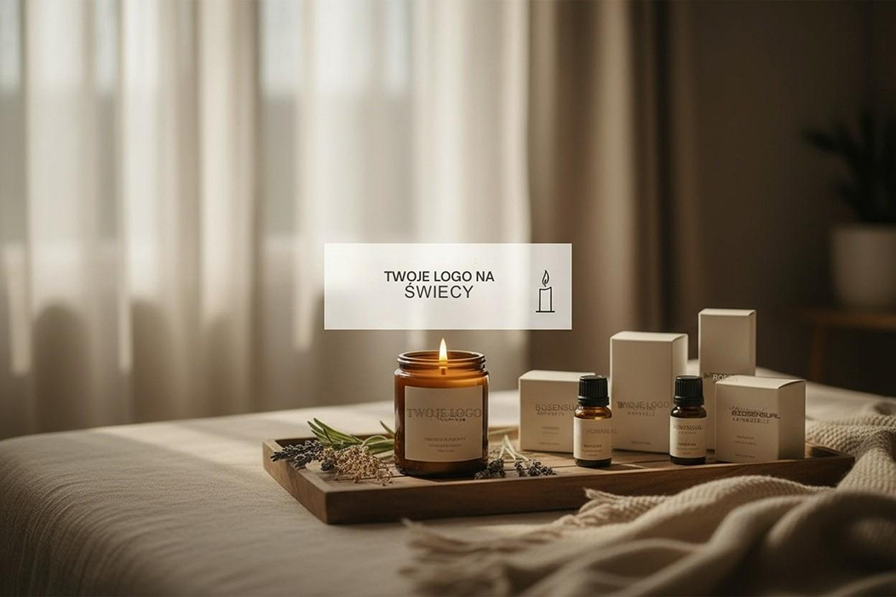 Twoje logo na świecy