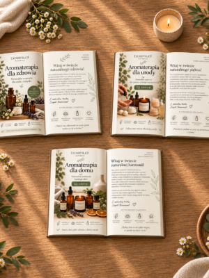 Zestaw 3 e-booków o aromaterapii – 150 przepisów z olejkami eterycznymi