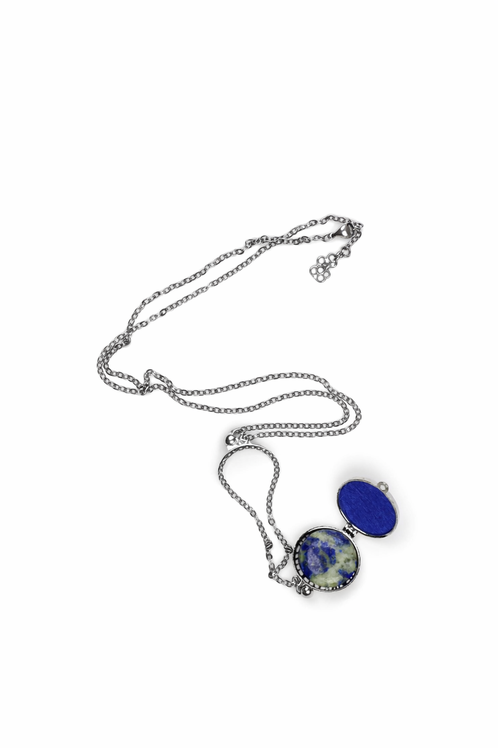 Naszyjnik z Lapis Lazuli – Biżuteria Aromaterapeutyczna z Filcem na Olejki Eteryczne - Image 4