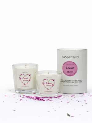 Świeca intencyjna na imieniny – naturalna świeca zapachowa w szkle