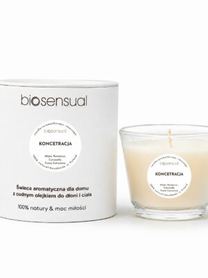 KONCENTRACJA – świeca do aromaterapii i masażu